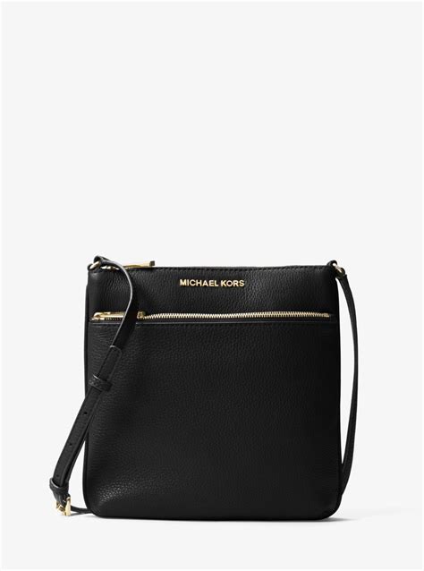 michael kors riley small pebbled leather messenger|Riley Small Pebbled Leather Messenger Bag .